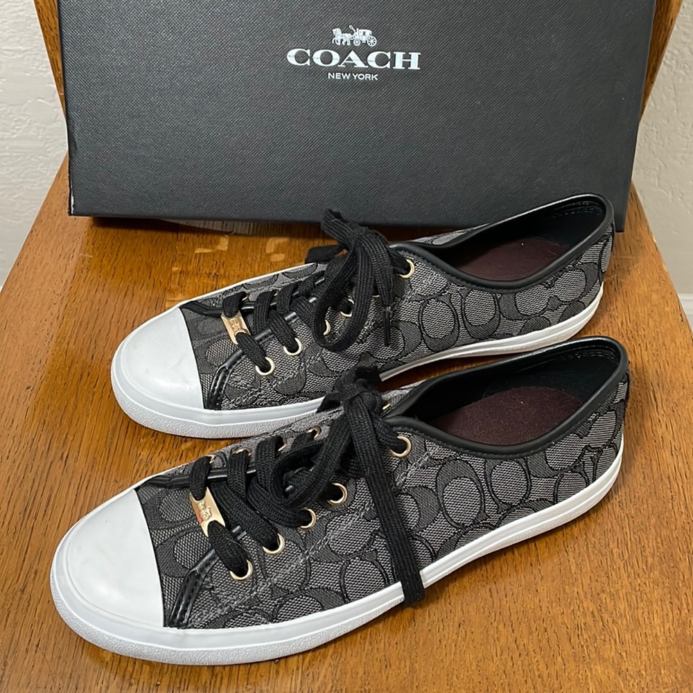 8.5 Coach Empire Outline Black/Smoke Sneakers